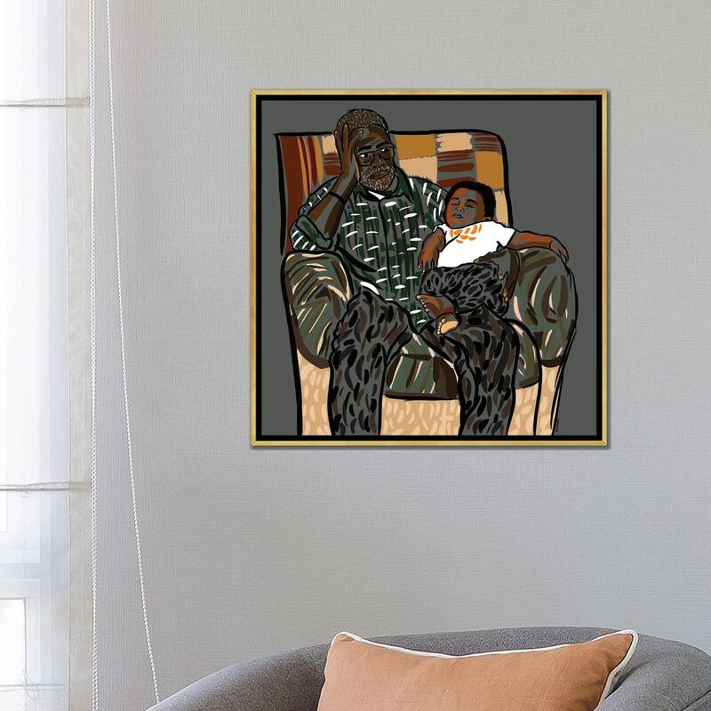iCanvas "Poppop's Boy" by NoelleRx Framed