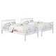 preview thumbnail 6 of 5, Contemporary Design Slatted Headboard Twin over Twin Bunk Bed, Sturdy Construction & Safety Guaranteed, White