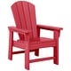 preview thumbnail 2 of 194, Laguna Kids Outdoor Poly Adirondack Chair Red