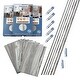 preview thumbnail 12 of 35, Palisade 25.6 in. x 14.8 in. Tile Shower and Tub Surround Kit Louvre Granite