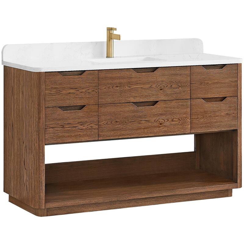 Miseno MV-HARB55-GW Harbin 54" Free Standing Single Basin Vanity Set