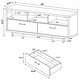 preview thumbnail 11 of 11, Casey 2-drawer Engineered Wood 60" TV Stand