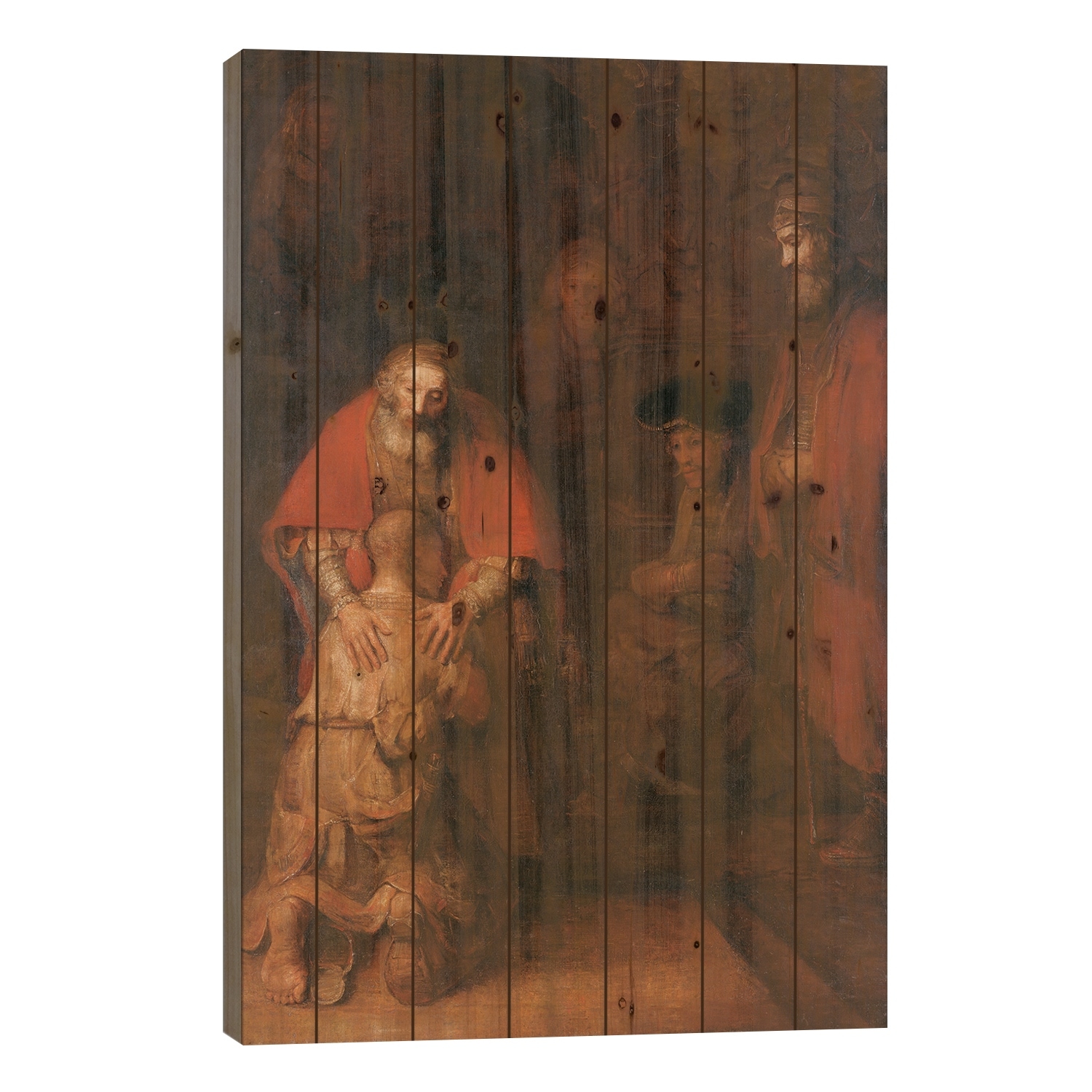 Return of the Prodigal Son c. 1668 Print On Wood by Rembrandt van Rijn - Multi-Color