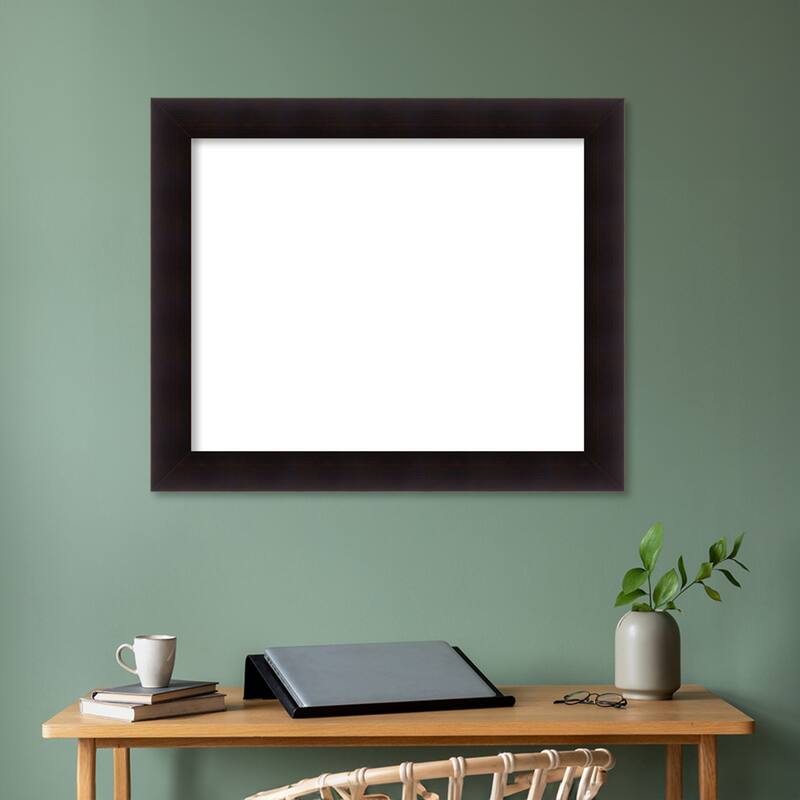 Amanti Art Portico Espresso Framed Dry Erase Magnetic Board