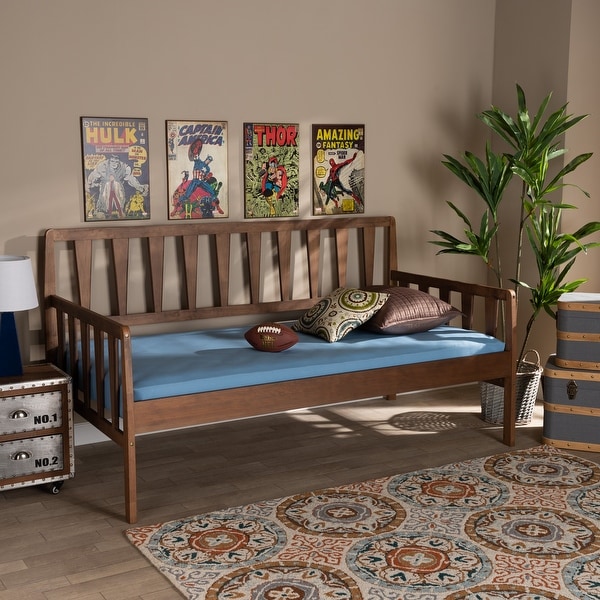 Baxton studio kendra modern and contemporary finished expandable sales twin size to king size daybed with storage drawers