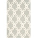 preview thumbnail 6 of 40, SAFAVIEH Handmade Chatham Chessie Modern Wool Rug 5' x 8' - Grey/Ivory - Rectangle