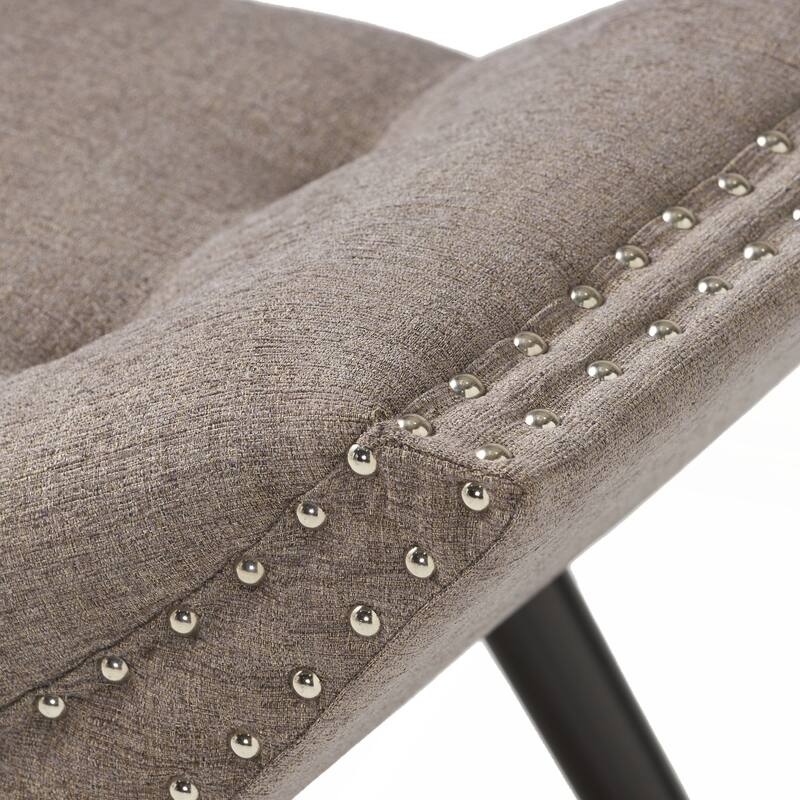 Accent Fabric Upholstered Ottoman for Bedroom or Living Room