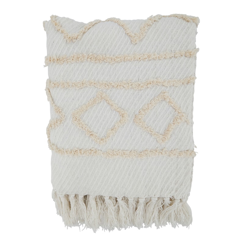 Throw Blanket With Diamond Embellished Design