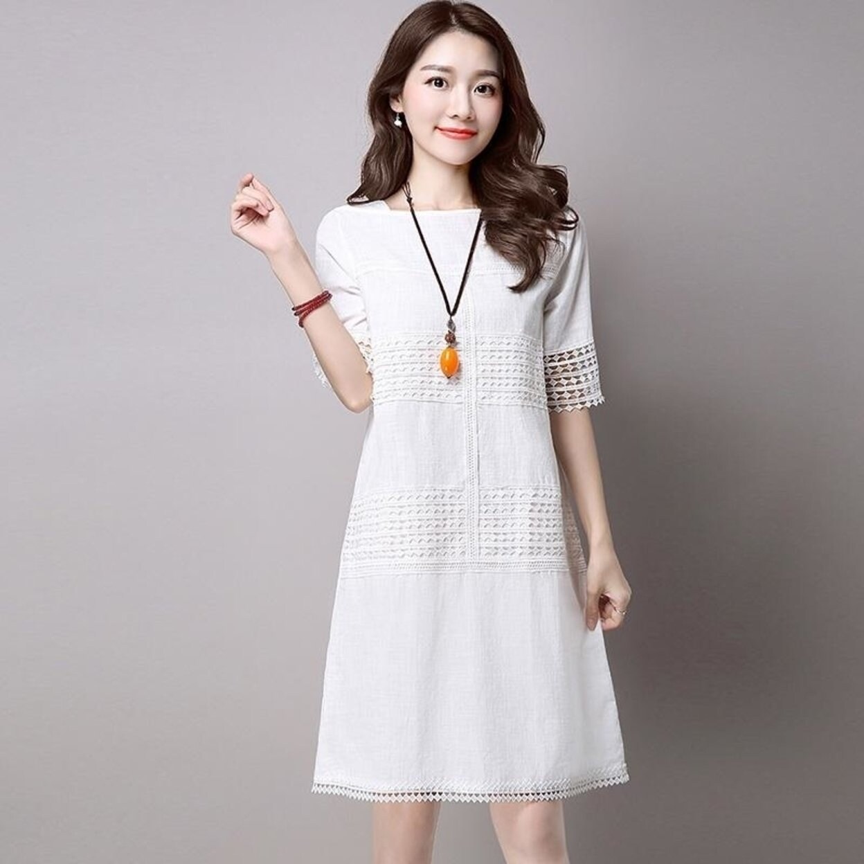 spring and summer white frocks