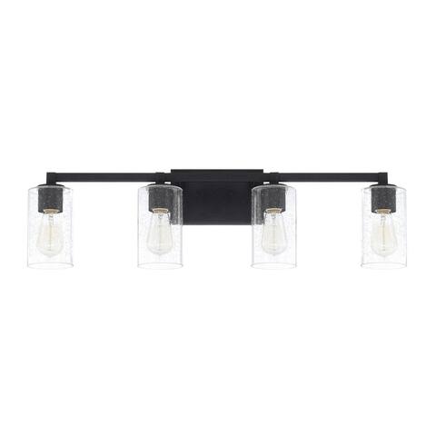 Ravenwood 4-light Black Iron Bath/ Vanity Fixture