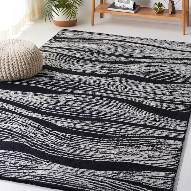 SAFAVIEH Handmade Metro Annarosa Modern Abstract Wool Rug