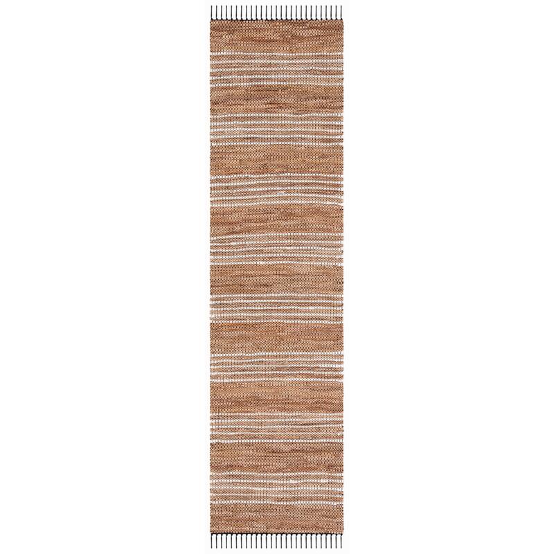 SAFAVIEH Handmade Vintage Leather Demetra Modern Fringe Rug