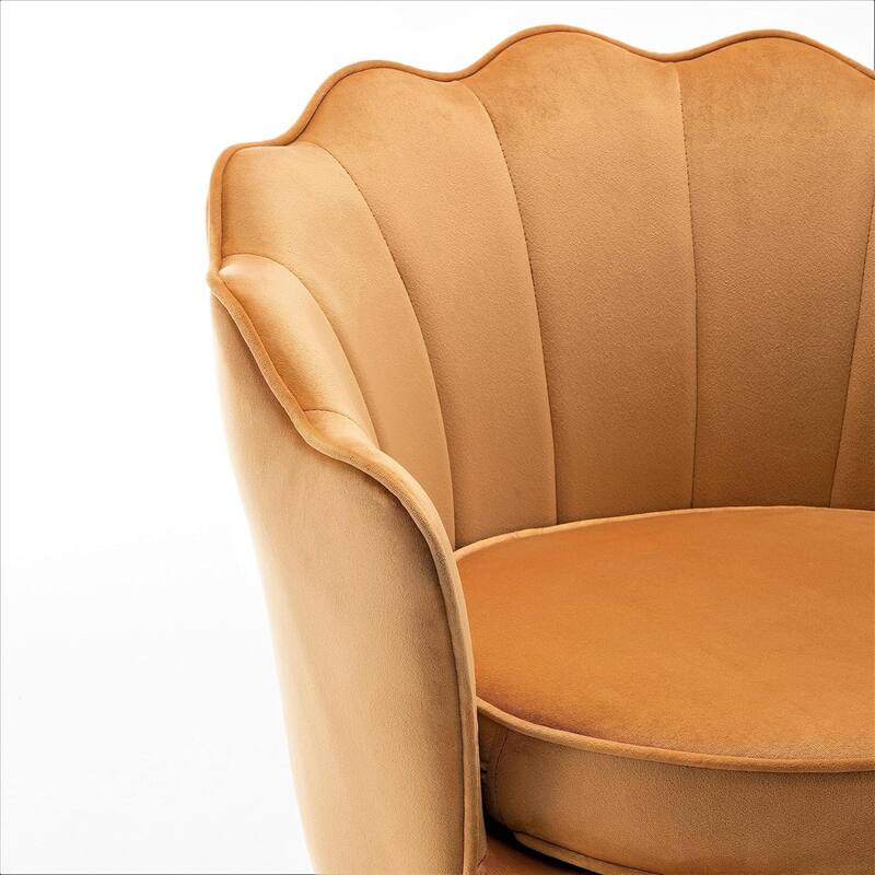 Cavett 28.3" Wide Velvet Accent Chair with Metal Legs
