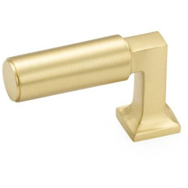 Schaub and Company Haniburton 2" Long Contemporary Urban Lever Style - Satin Brass