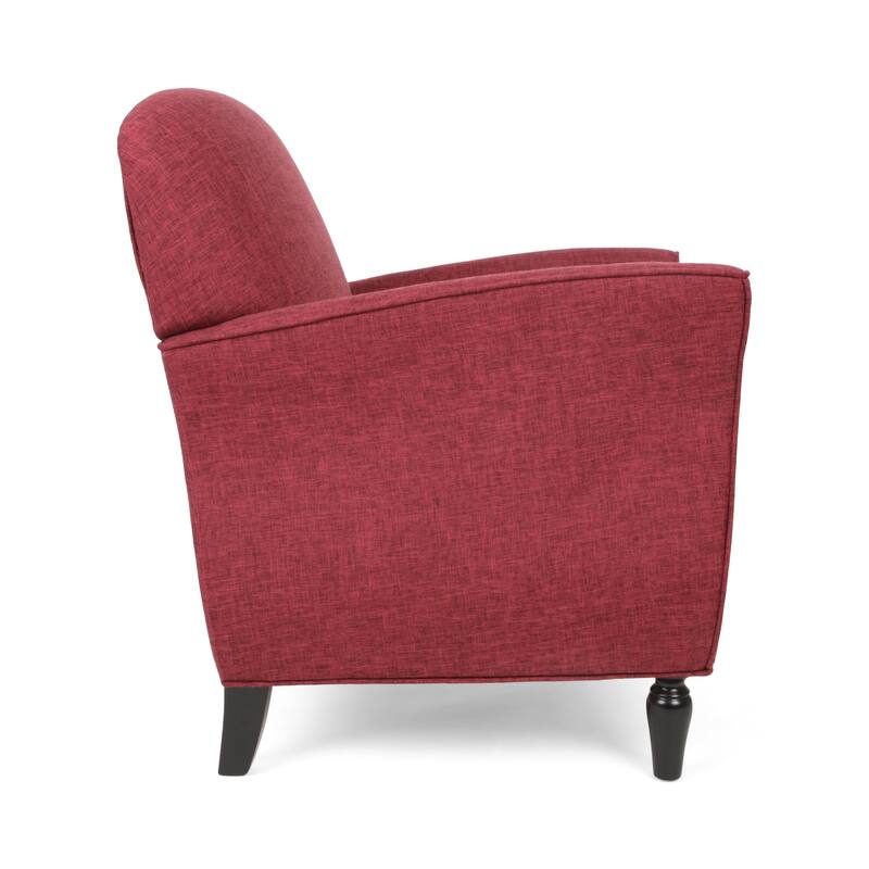 Red Fabric Armchair 28x30x34 inches