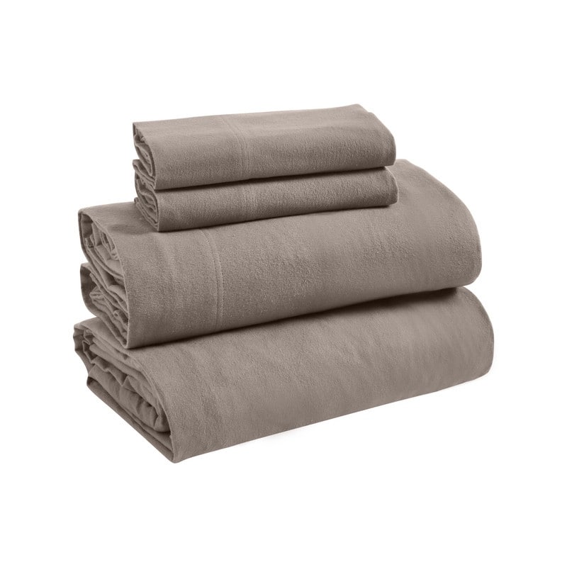 Superior Solid Flannel Cotton Fuzzy Deep Pocket Sheet Set