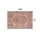 preview thumbnail 64 of 102, Medallion Flat Pile Washable Rug – Pet Friendly, Non-Slip, Perfect for Entryway, Living Room, and Bedroom