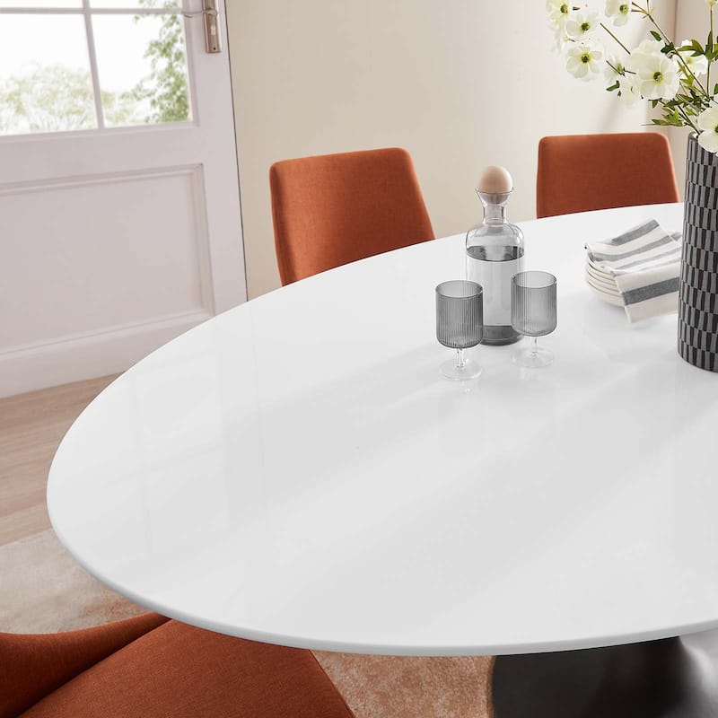 78" Oval Wood Dining Table