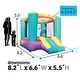 preview thumbnail 2 of 3, Pogo Bounce House Backyard Kids Residential Nylon Inflatable Indoor/Outdoor Bouncer with Slide for Small Kids