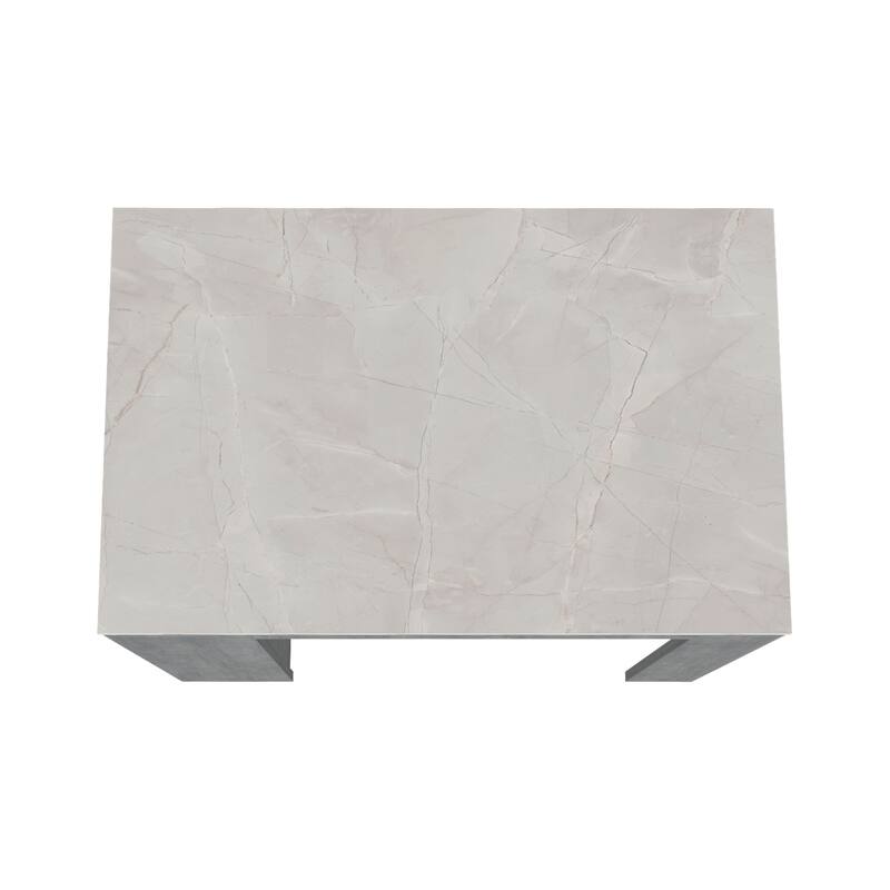 Portree Kitchen Island with 3-Side Shelves