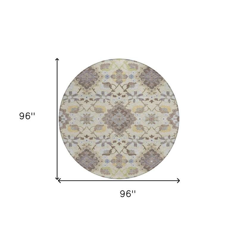 HomeRoots Oriental Traditional Rectangle Outdoor Rug