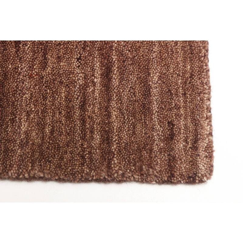 ECARPETGALLERY Hand Loomed Kashkuli Gabbeh Brown Wool Rug - 4'10 x 7'11
