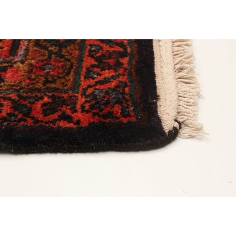 ECARPETGALLERY Hand-knotted Andelz Navy Wool Rug - 3'9 x 11'10