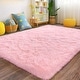 preview thumbnail 80 of 126, Large Shaggy Home Decor Carpets Fluffy Area Rugs for Living Room Bedroom pink - 5'x8' - Rectangle