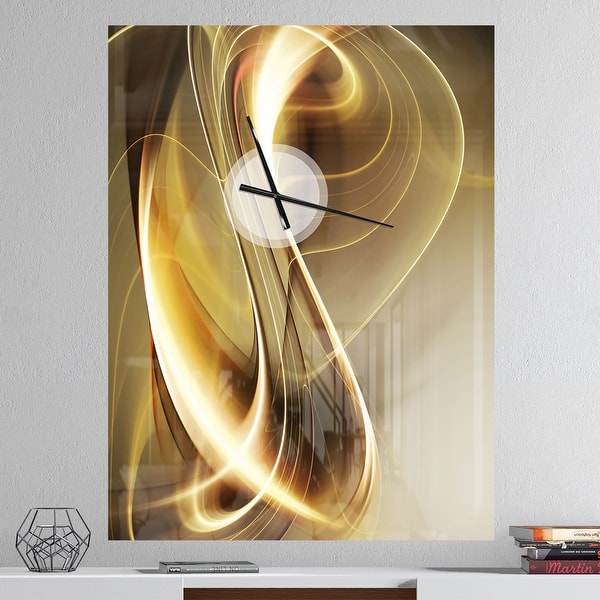 slide 2 of 12, Designart 'Elegant Modern Sofa' Oversized Modern Wall Clock 30 in. wide x 40 in. high