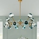 preview thumbnail 5 of 12, 15-Light Modern Large Sputnik Glass Chandelier Cluster Blue Glass Bubble Pendant Light for Dining Room - 40.2 in. W x 13.8 in. H