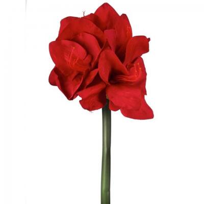 Red Velvet Amaryllis Stem Artificial Flower