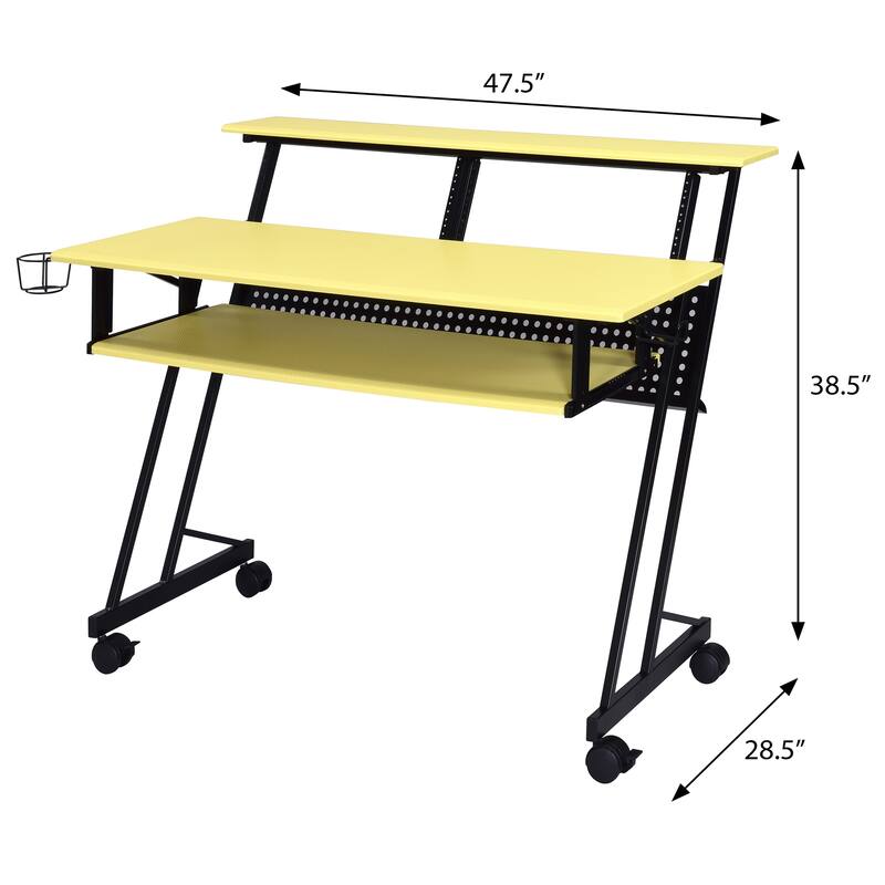 Memphis Music Studio Desk with Keyboard Tray