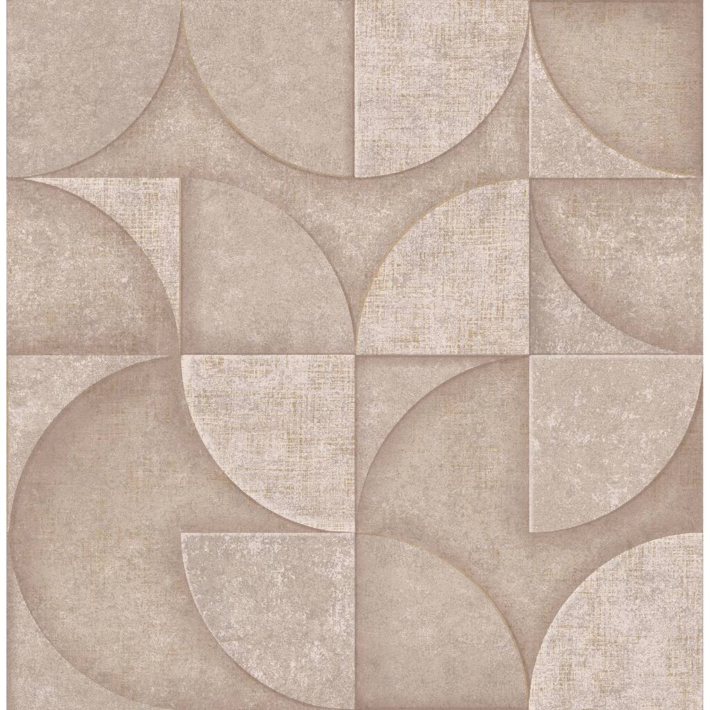 Advantage Addison Blush Retro Geo Wallpaper