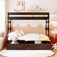preview thumbnail 11 of 16, Twin over Full Wood Bunk Bed with Full-length Guardrail,2 Drawers and Headboard and Footboard