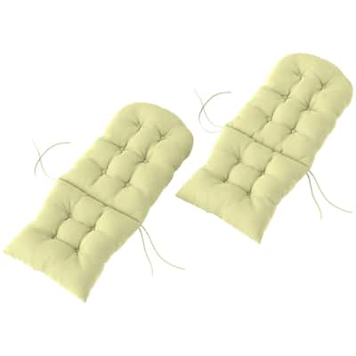 Adirondack Chair Cushion Set with Thick Padding UV Resistant Polyester Outdoor Seat and Back Cushions