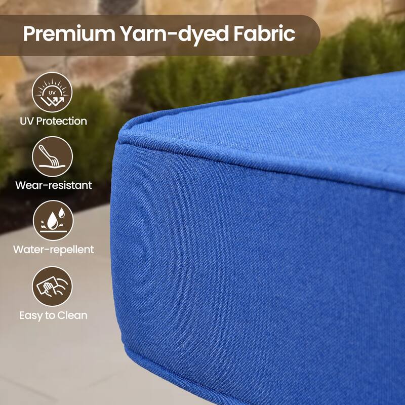 XIZZI 8-Piece Outdoor Wicker Furniture Sectional Swivel Chairs Set