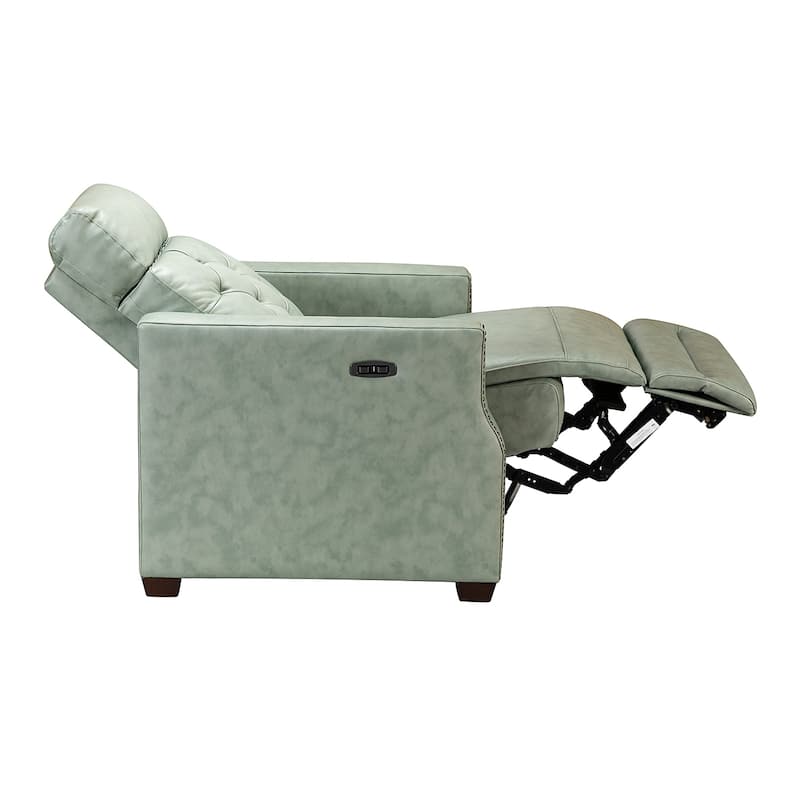 Alina 31.50"Wide Genuine Leather Power Recliner with USB Port, Set of 2
