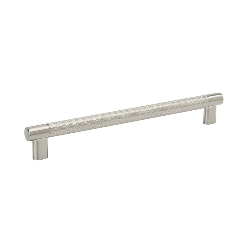 Amerock Bronx Cabinet Pull Handle - 10-1/16 in (256 mm) Center-to-Center - Satin Nickel