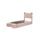 preview thumbnail 6 of 7, Twin Bed with Bear-Ear Headboard & Storage Stools