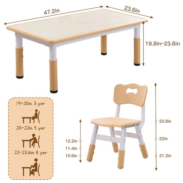 YUKOOL Kids Table and Chair Set - Multi-Functional YUKOOL Kids Table and Chair Set - Multi-Functional