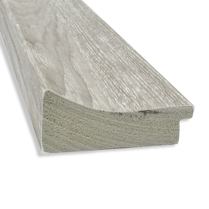 Non-Beveled Bathroom Wall Mirror - Dove Greywash Frame