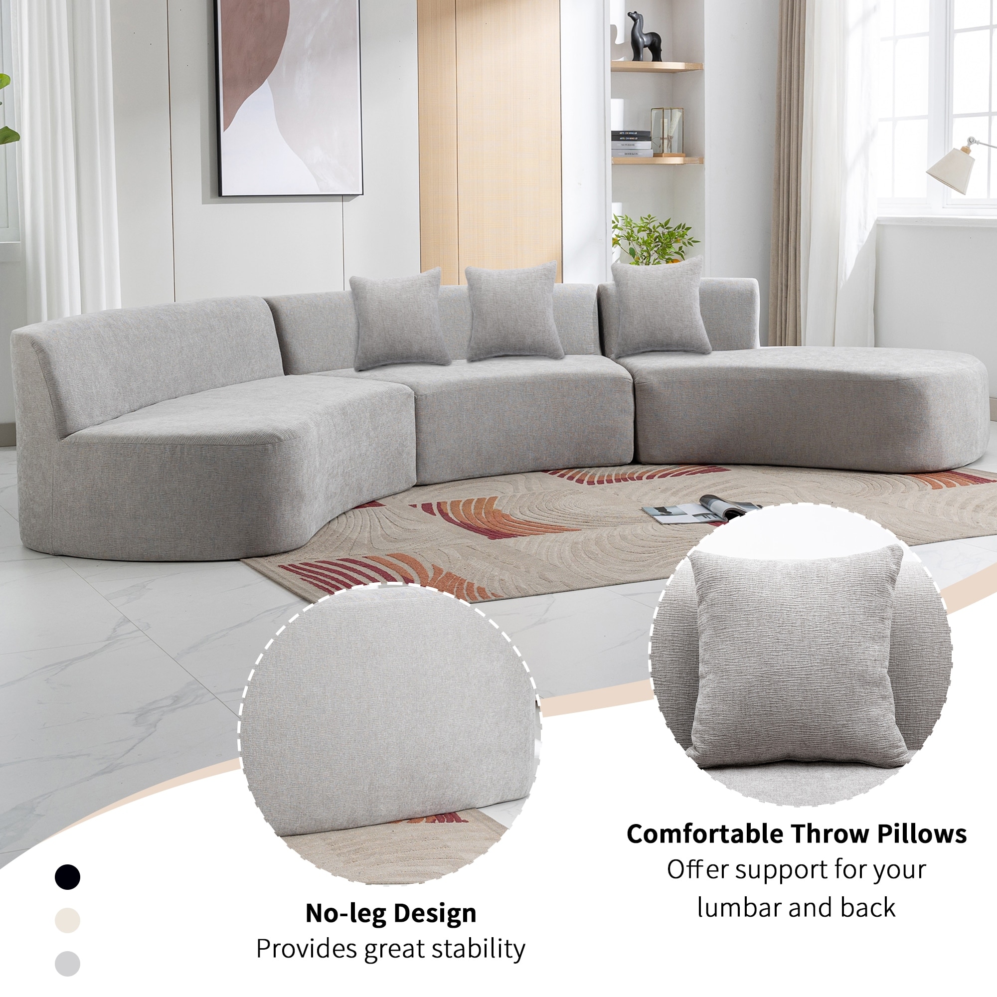Sectional couch pillows deals