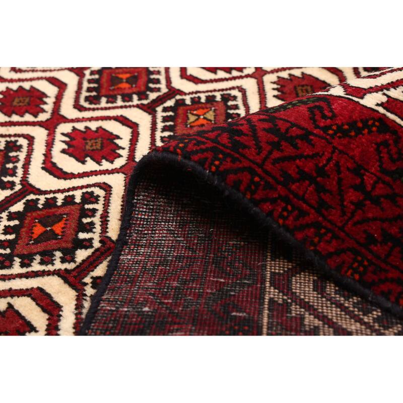 ECARPETGALLERY Hand-knotted Teimani Cream Wool Rug - 3'3 x 5'11