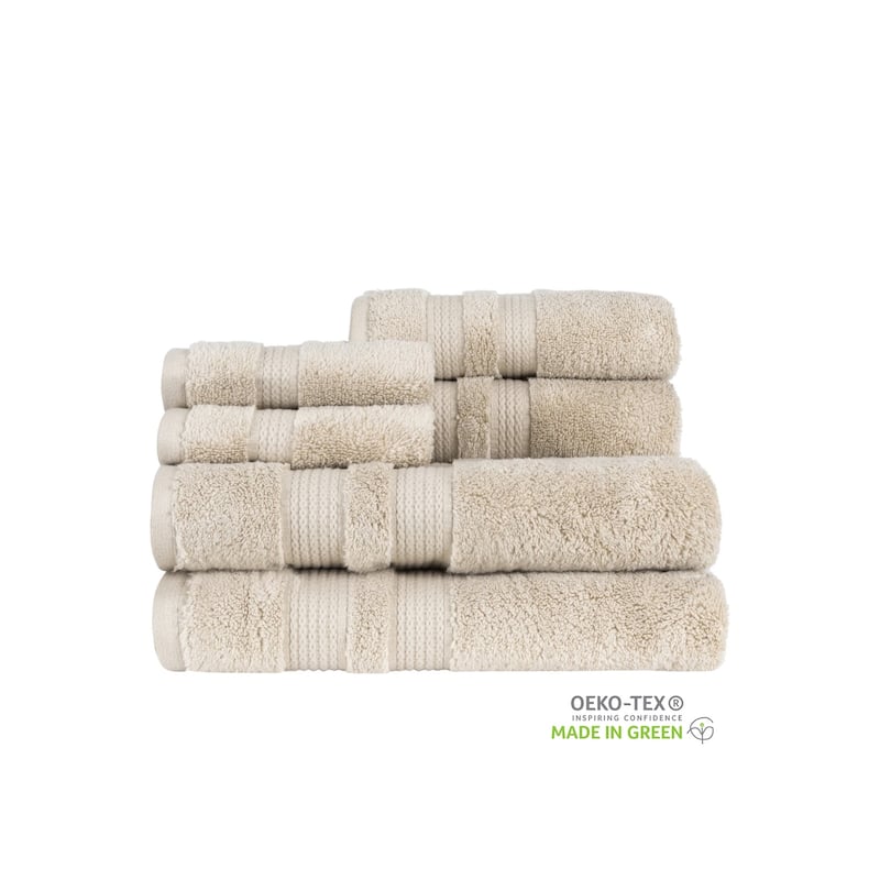 Caro Home Belaire 6 PC Towel Set - BATH 30" X 54", HAND 18" X 28", WASH 13" X 13"