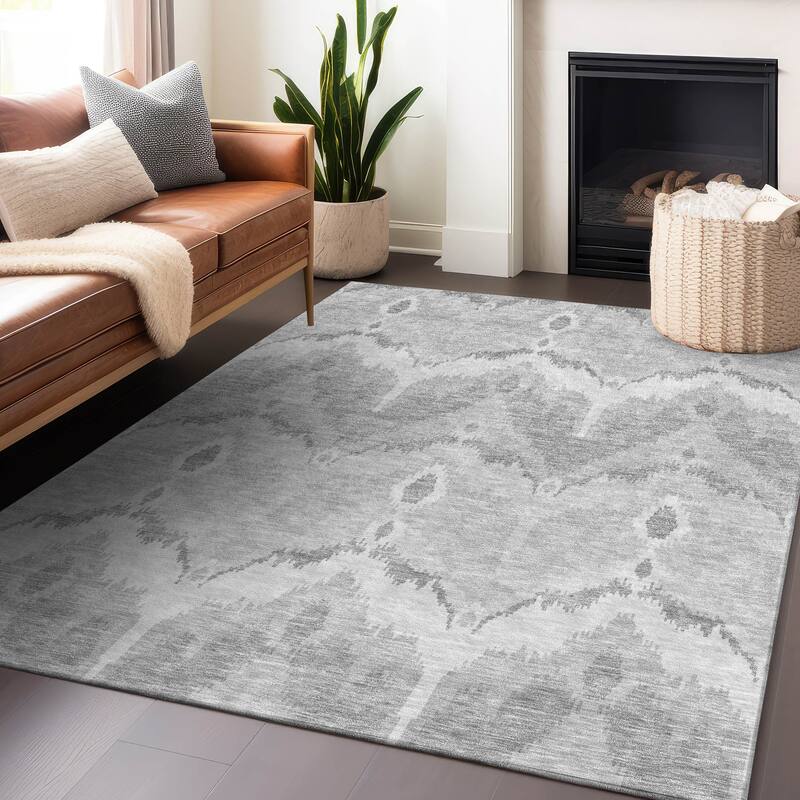 Premium Washable Super Soft Modern Ikat Mayfield Rug