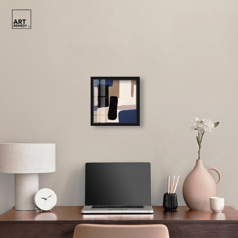 Blue Quietude I Shadowbox by Art Remedy