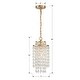 preview thumbnail 6 of 4, Gabrielle 1 Light Antique Gold Chandelier - 7'' W x 14'' H