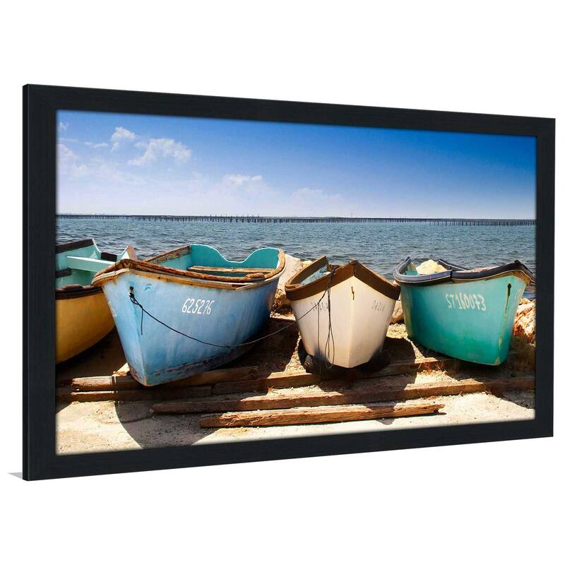 "Breakwater Boats" by Danita Delimont Print on Acrylic