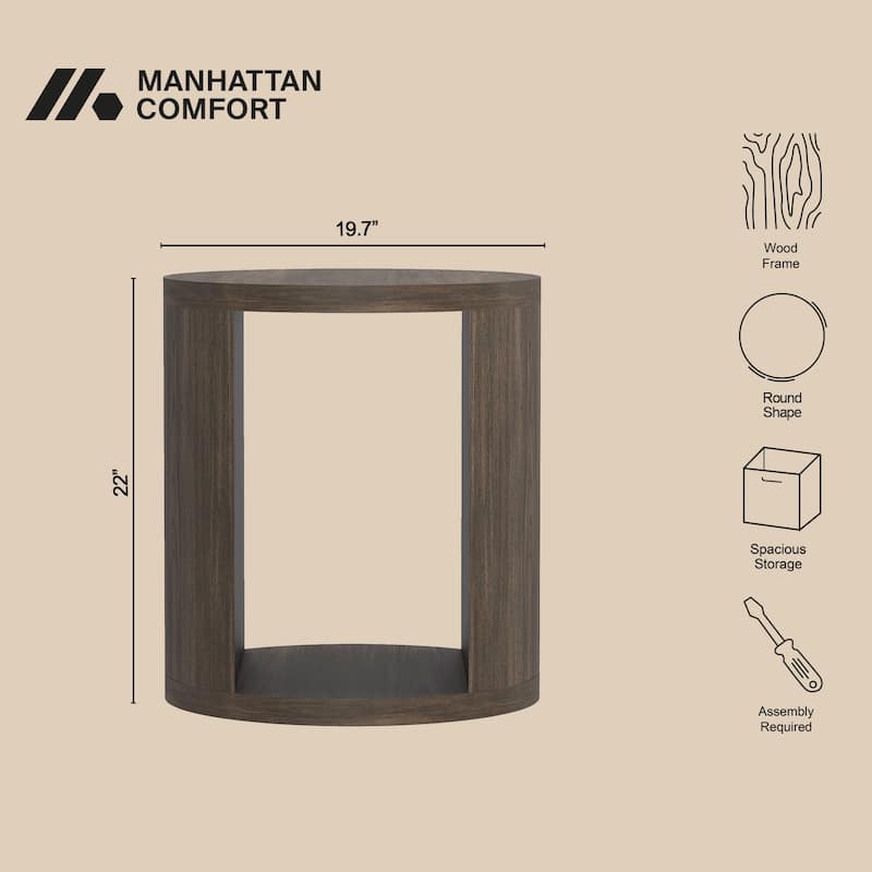 Manhattan Comfort Alure 20" End Table