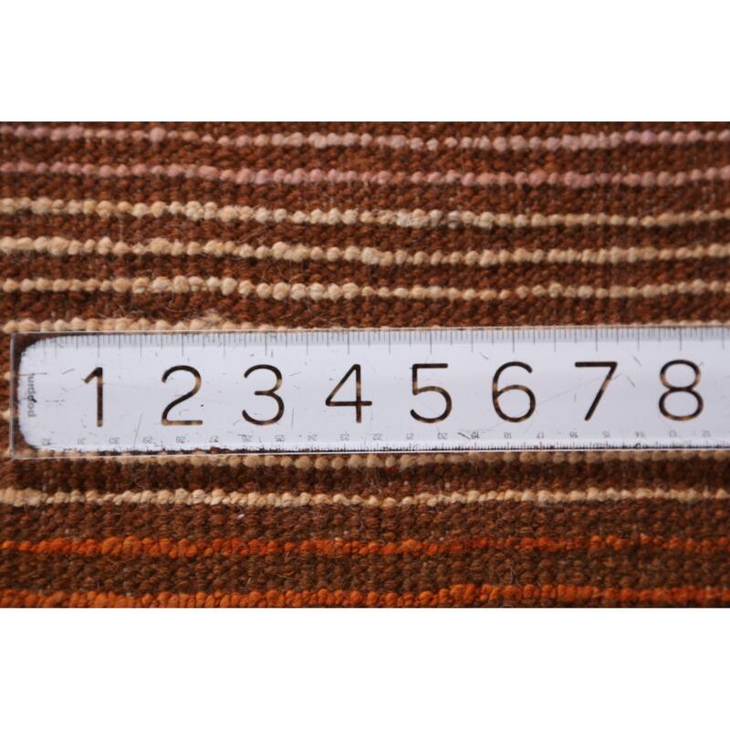 Orange Moroccan Oriental Large Rug Hand-Knotted Wool Carpet - 10'2" x 13'10"